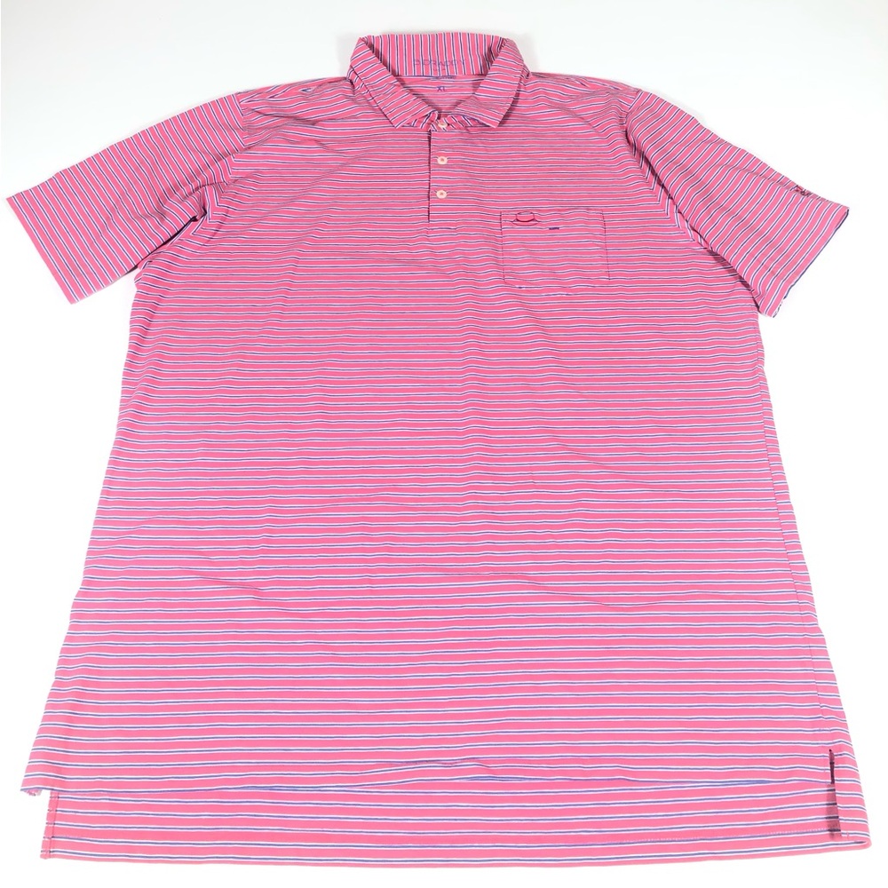B.Draddy Stretch Golf Polo  Pink Myers Park Country Club NC Logo